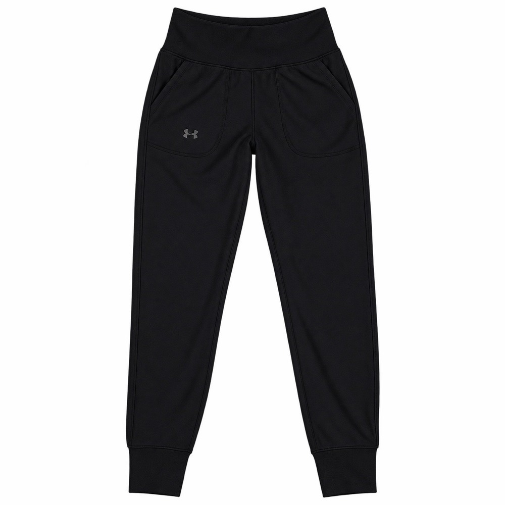 under armour black fitted womens joggers sweatpants xs